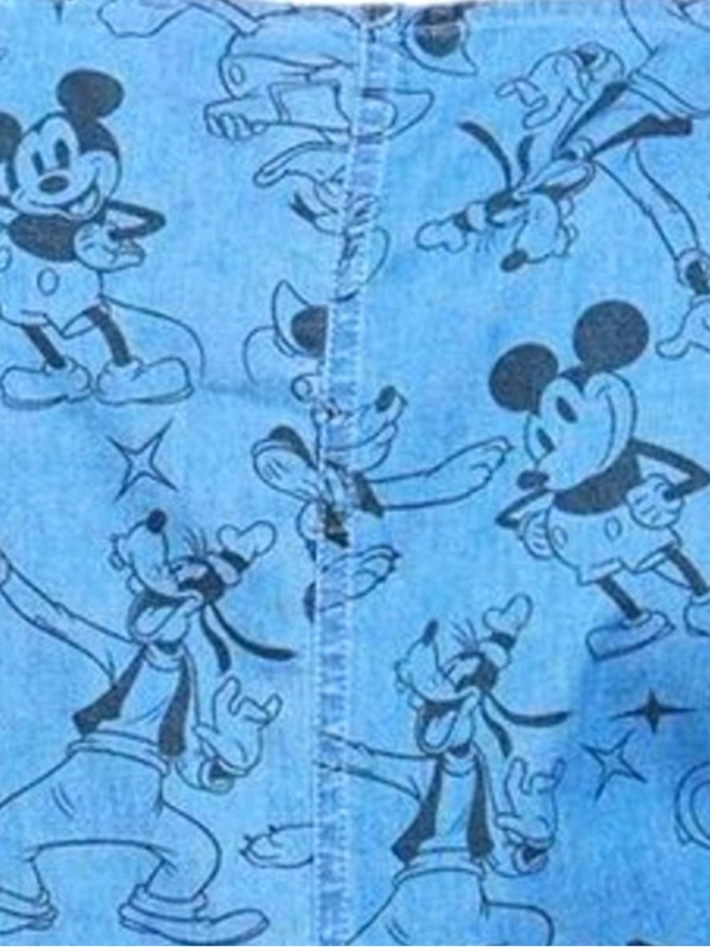Torrid Disney Blue Denim Mickey & Friends Overall Romper - Picture 2 of 7